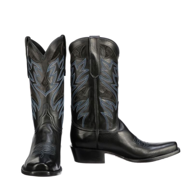 Lucchese | Men's Broncobuster - Black - Click Image to Close