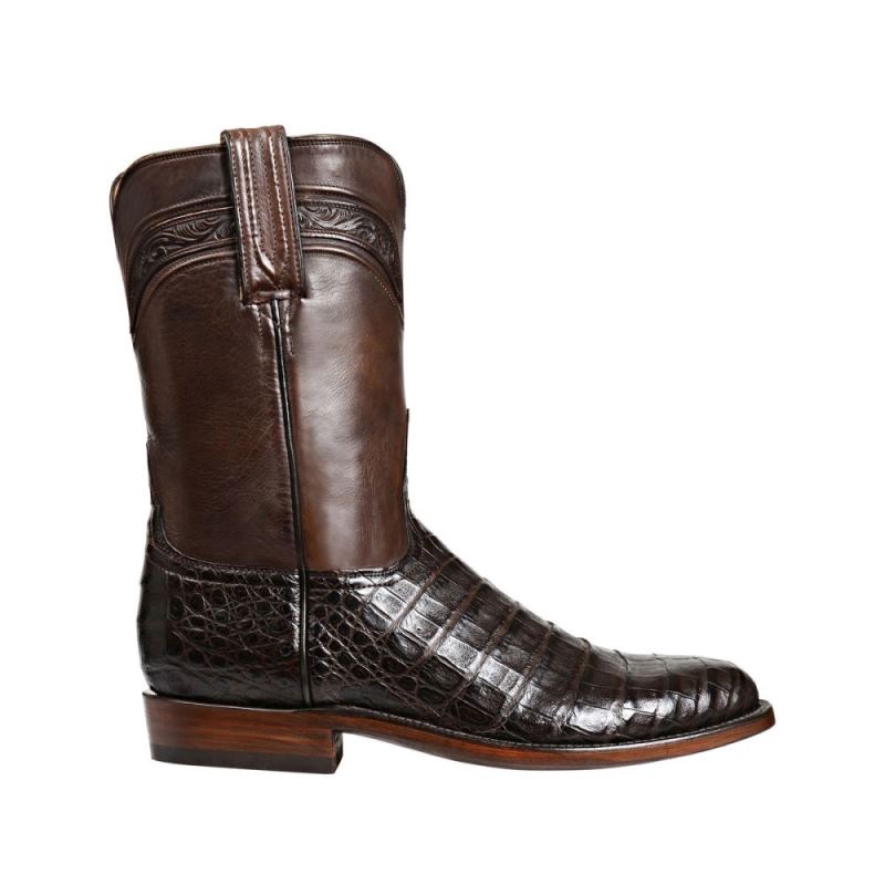 Lucchese | Men's Wilson - Chocolate - Click Image to Close