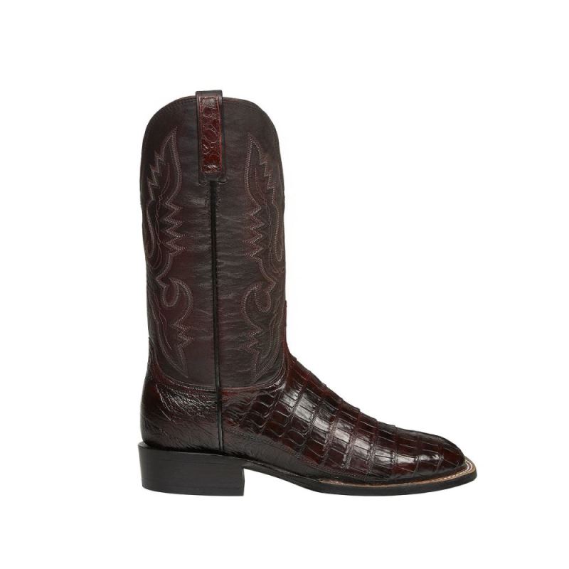 Lucchese | Men's Trent - Black Cherry - Click Image to Close