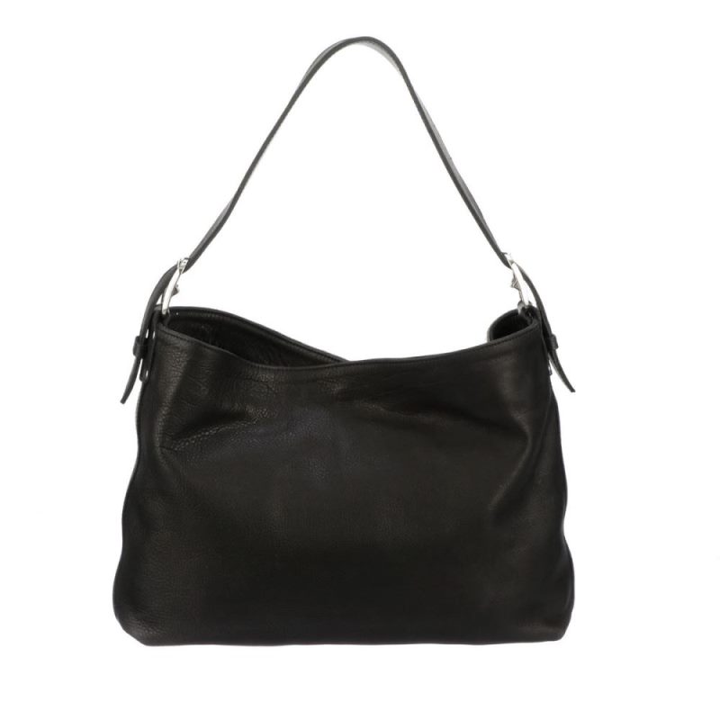 Lucchese | Women's Cowprint Hobo Bag - Black/White