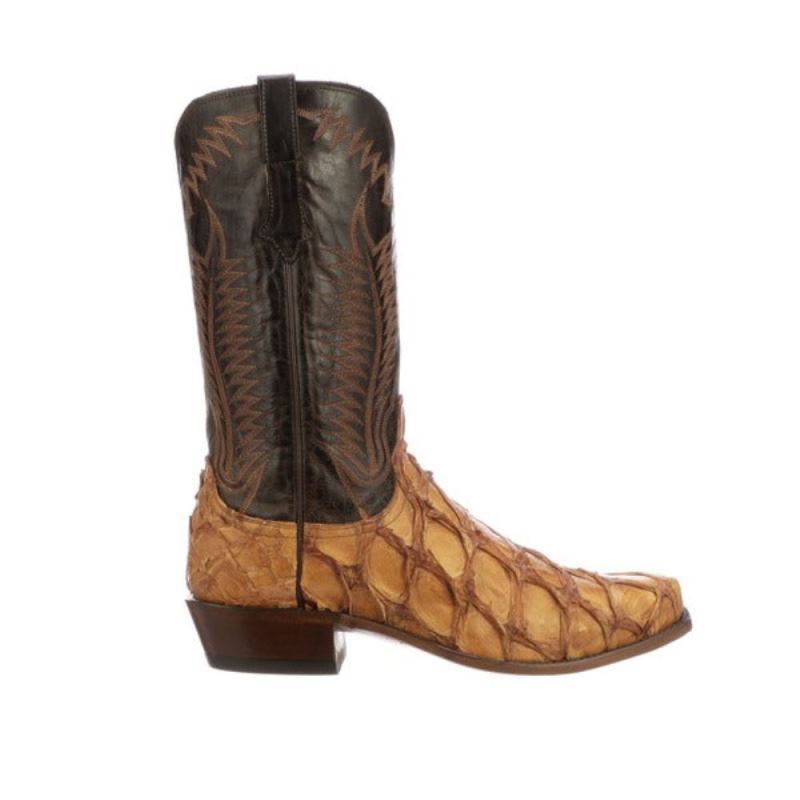 Lucchese | Men's Murphy - Cognac + Chocolate - Click Image to Close