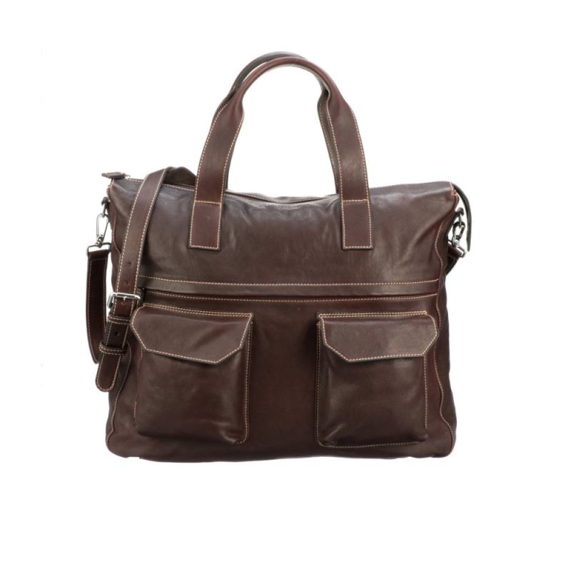 Lucchese | Women's Cosimo Travel Tote - Espresso - Click Image to Close