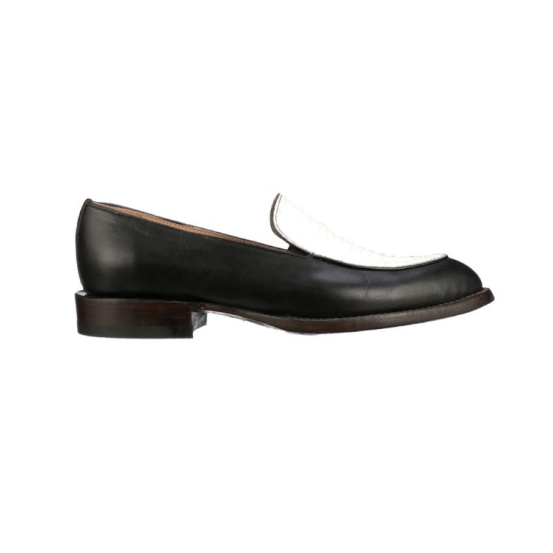 Lucchese | Women's Half Moon Loafer - Black