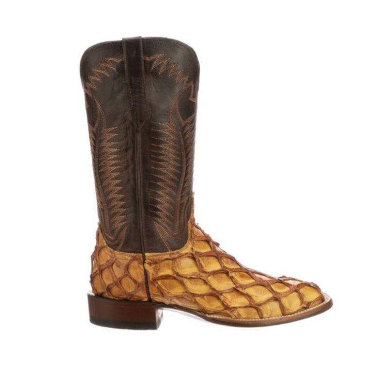 Lucchese | Men's Brooks - Cognac + Chocolate - Click Image to Close