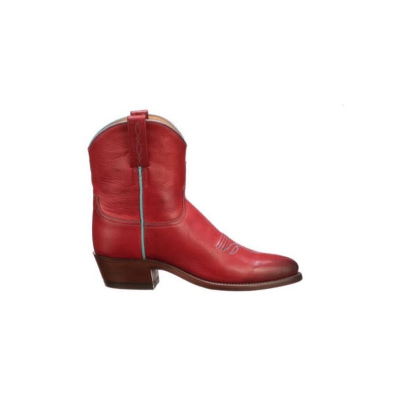 Lucchese | Women's Gaby - Red + Turquoise - Click Image to Close