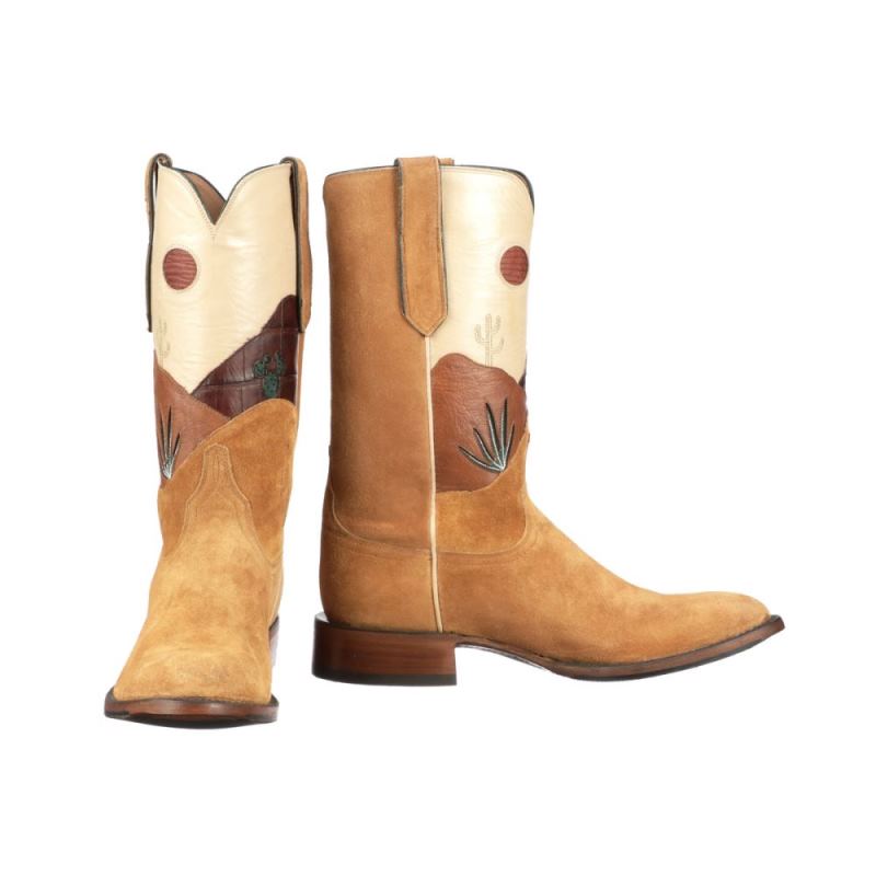 Lucchese | Men's Men'S White Sands - Cognac - Click Image to Close