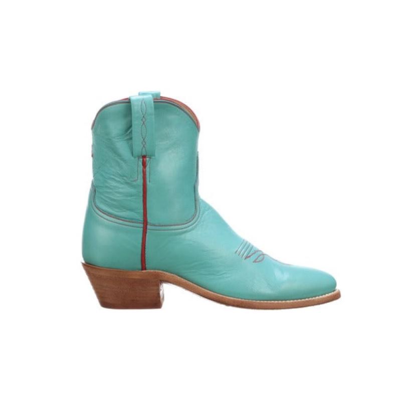 Lucchese | Women's Gaby - Turquoise + Red - Click Image to Close