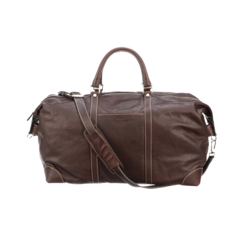 Lucchese | Women's Cosimo Overnight Duffel - Espresso - Click Image to Close