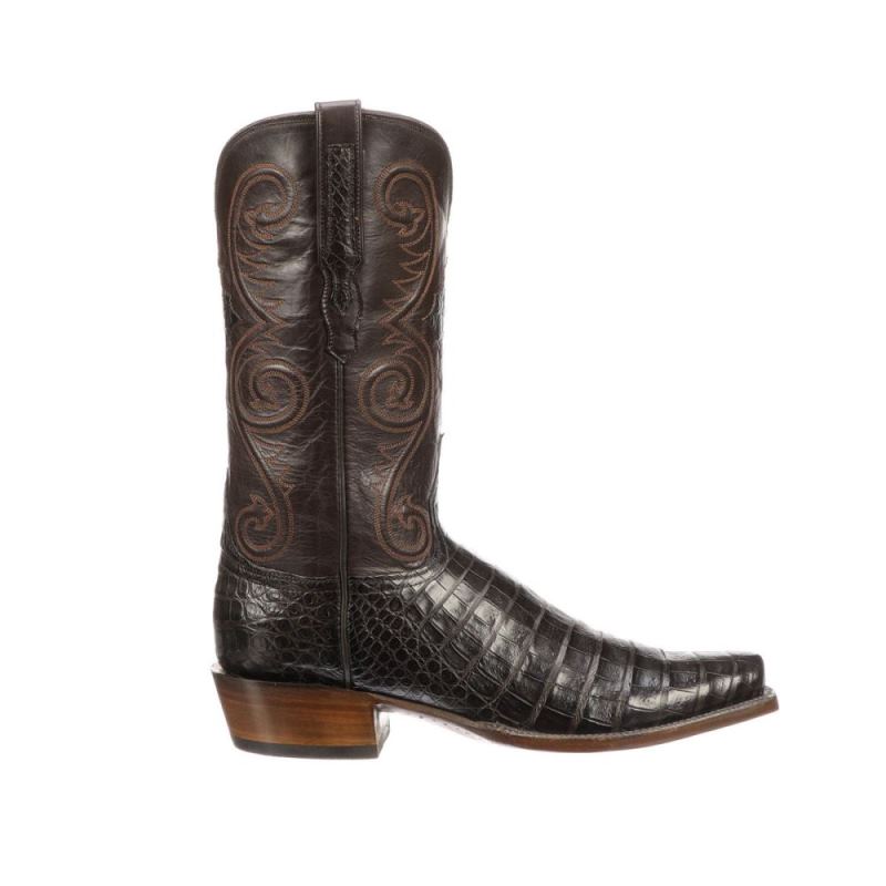 Lucchese | Men's Jones - Chocolate + Dark Brown