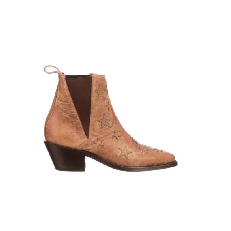 Lucchese | Women's Estrella Chelsea - Tan - Click Image to Close