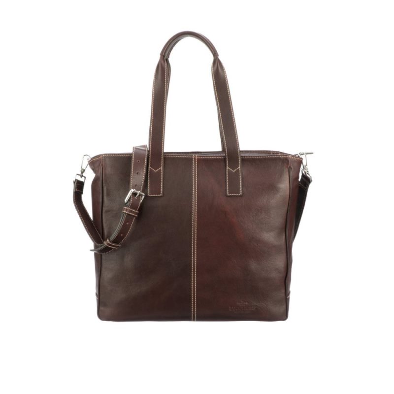 Lucchese | Men's Cosimo Caryall Tote - Espresso - Click Image to Close