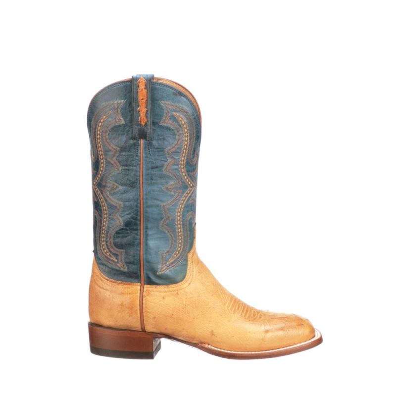 Lucchese | Men's Cecil Exotic - Saddle - Click Image to Close