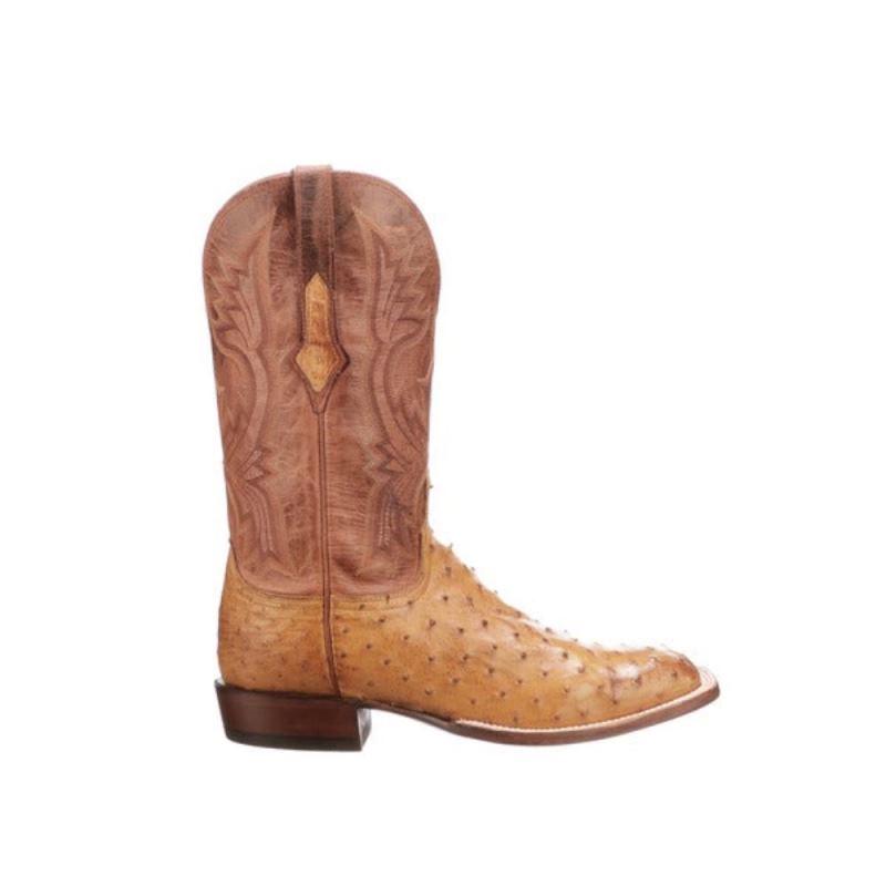 Lucchese | Men's Cliff - Saddle + Peanut Brittle - Click Image to Close