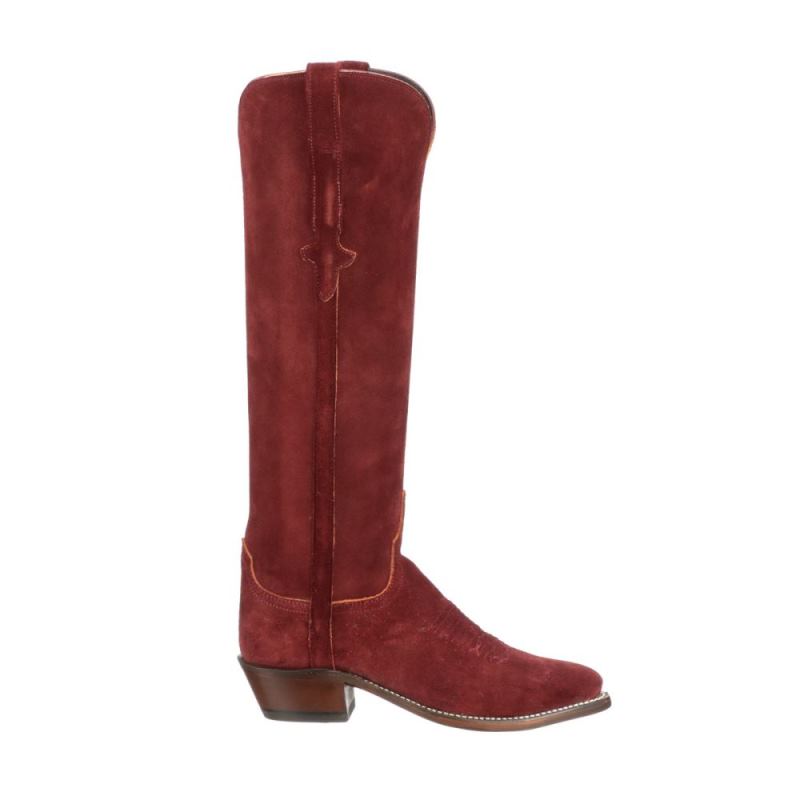 Lucchese | Women's Edie - Burgundy - Click Image to Close