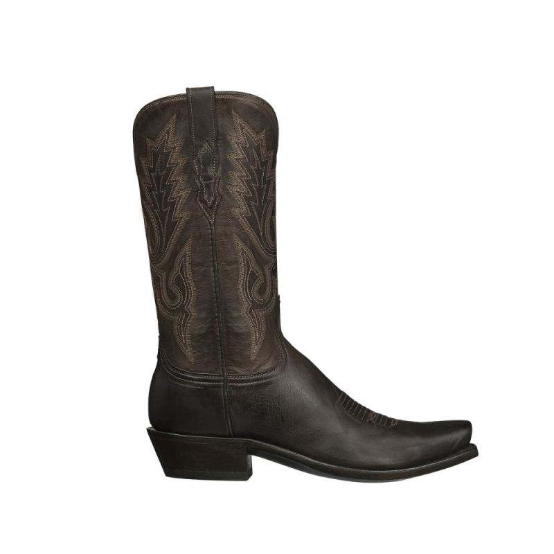 Lucchese | Men's Lewis - Chocolate - Click Image to Close