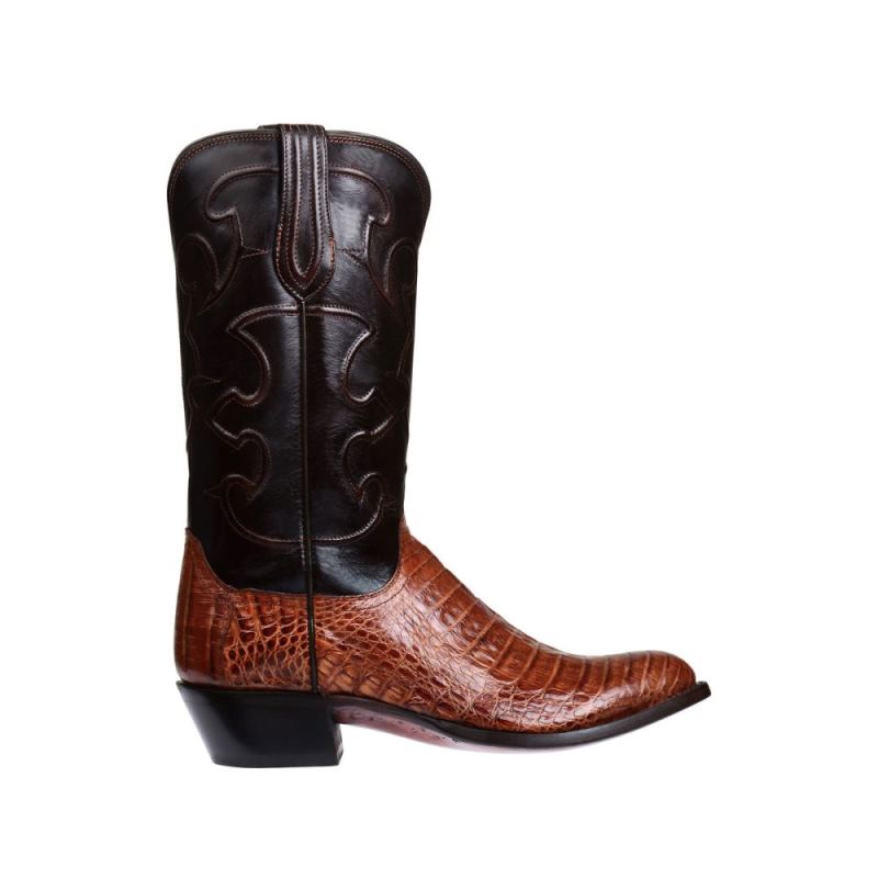 Lucchese | Men's Charles - Sienna + Dark Brown - Click Image to Close