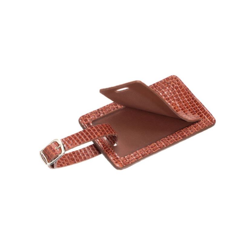 Lucchese | Women's Exotic Luggage Tag - Cognac - Click Image to Close