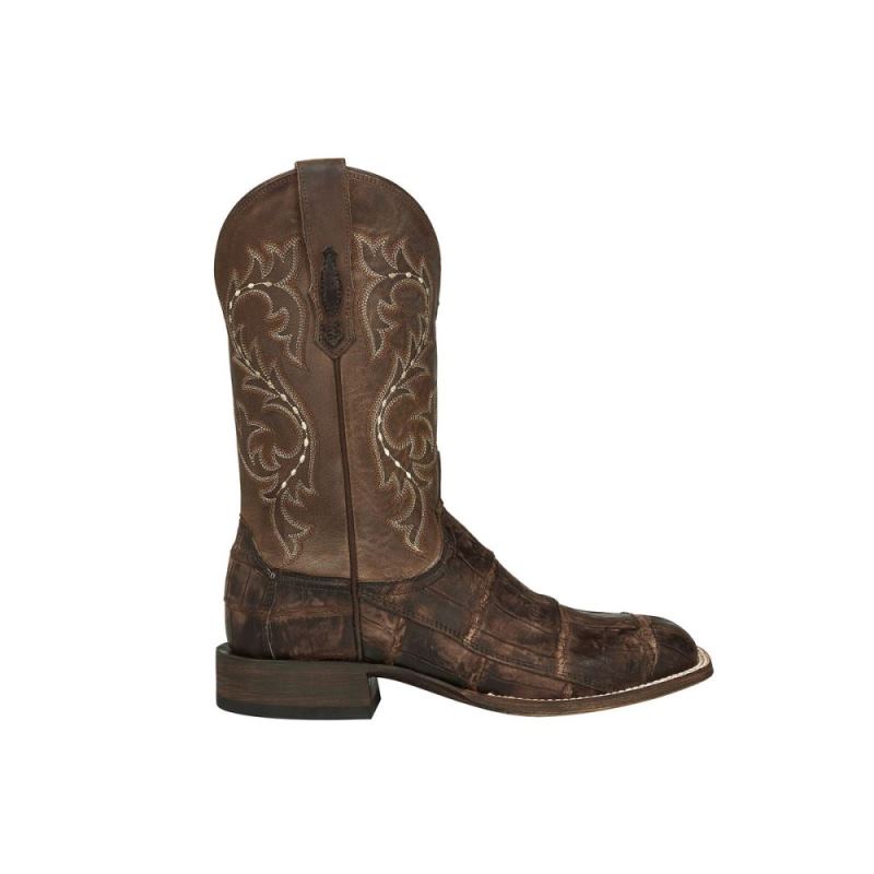 Lucchese | Men's Malcolm - Chocolate + Caf - Click Image to Close