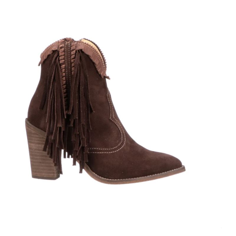 Lucchese | Women's Sofia Fringe - Chocolate - Click Image to Close