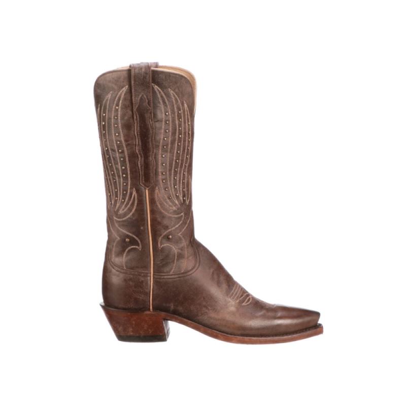 Lucchese | Women's Camilla Stud - Chocolate - Click Image to Close