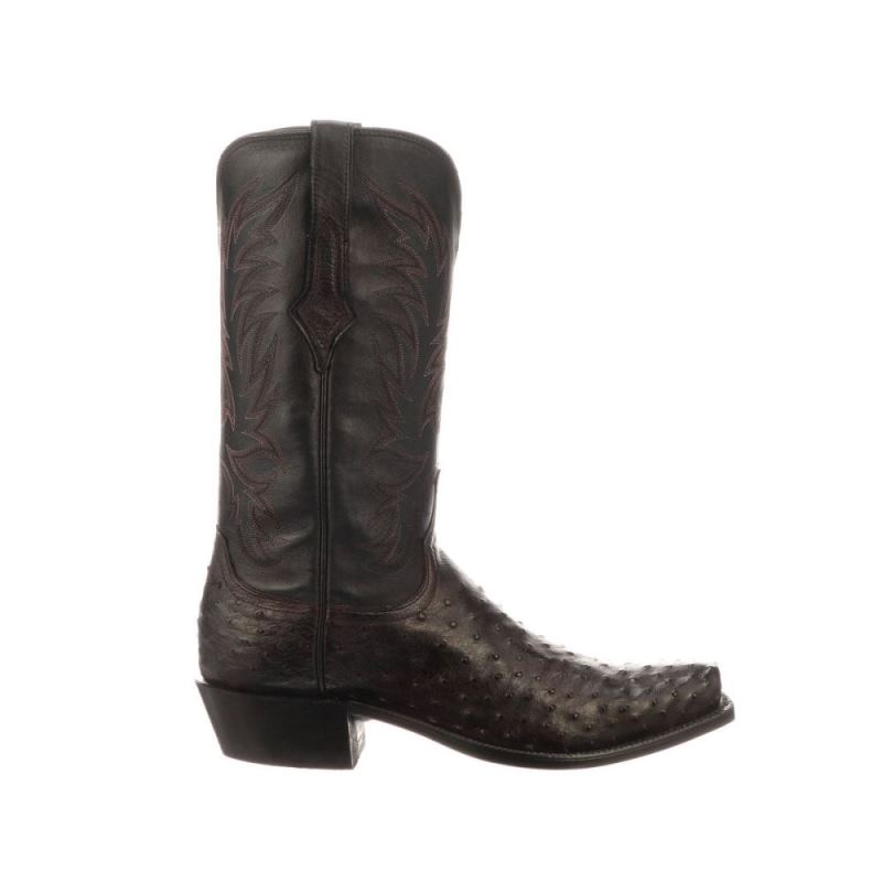 Lucchese | Men's Elgin - Black Cherry + Black