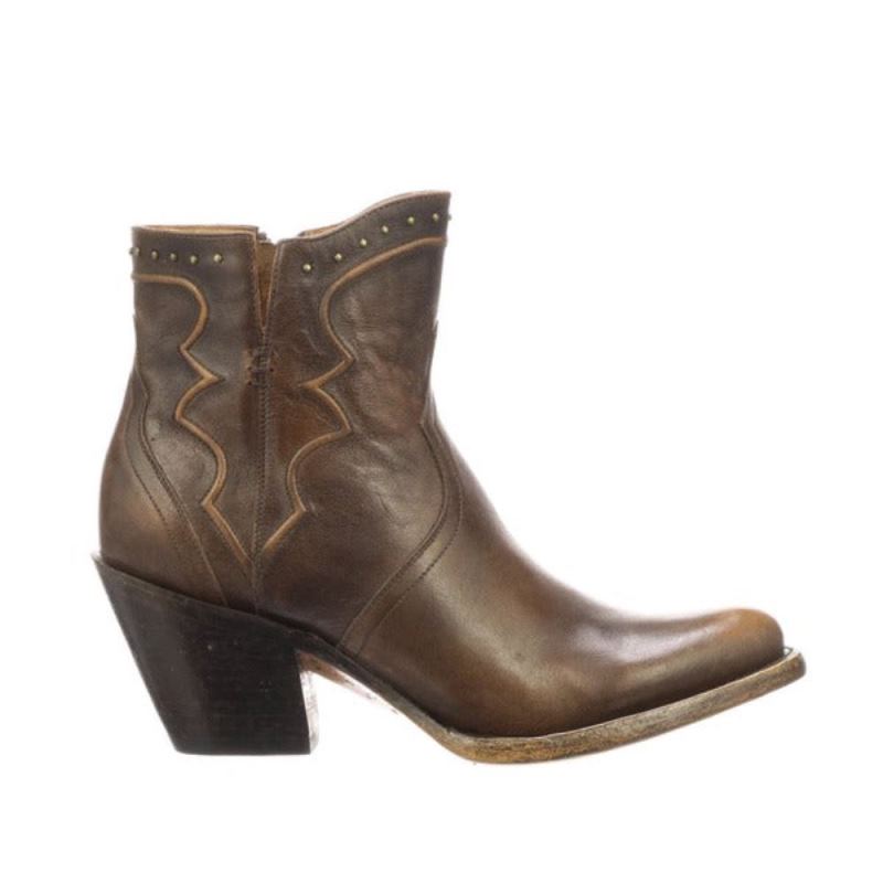 Lucchese | Women's Karla - Maple + Matte Black - Click Image to Close