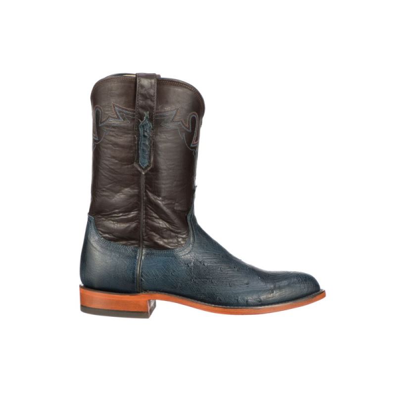 Lucchese | Men's Sunset Exotic - Navy