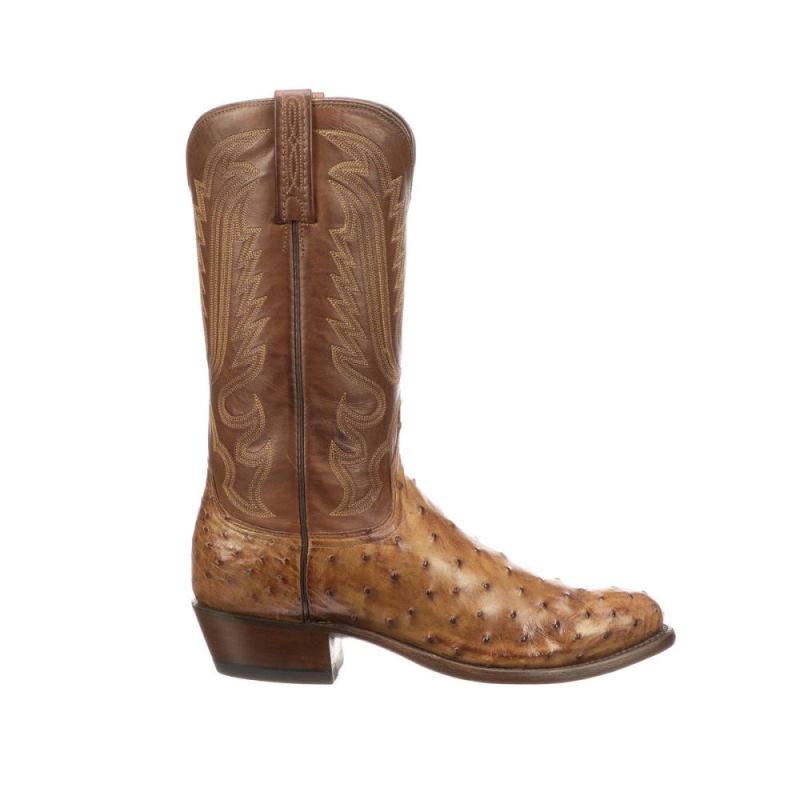 Lucchese | Men's Luke - Barnwood + Tan - Click Image to Close