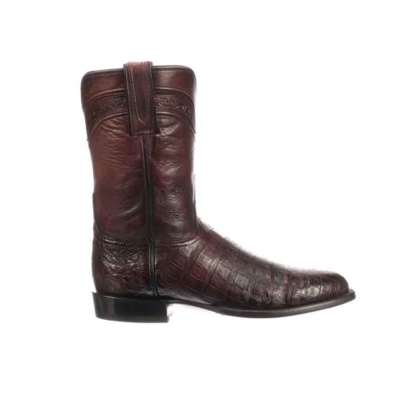 Lucchese | Men's Wilson - Black Cherry - Click Image to Close