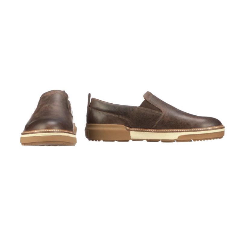 Lucchese | Men's After-Ride Slip On - Chocolate