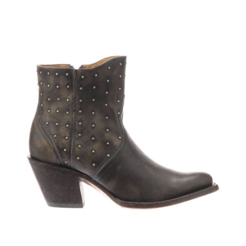 Lucchese | Women's Harley - Chocolate + Beige - Click Image to Close