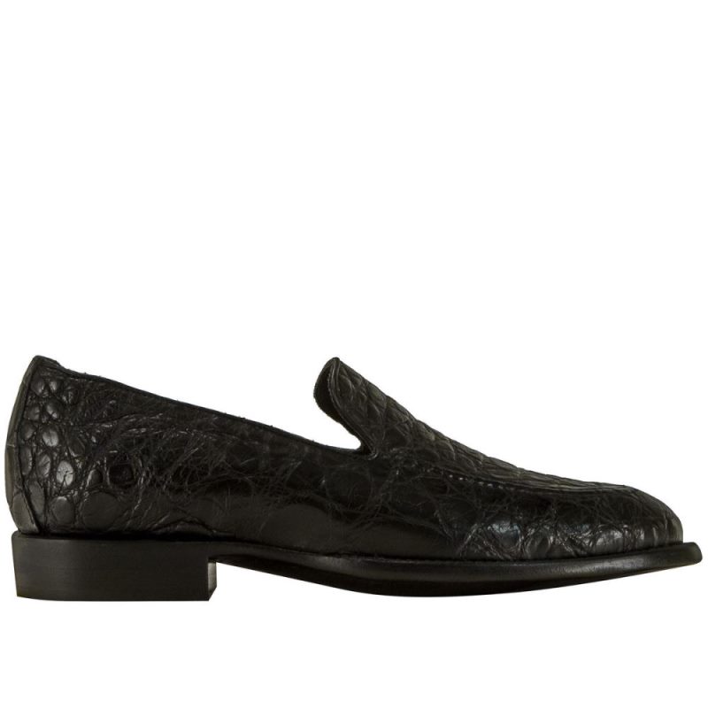 Lucchese | Men's Regis - Black + Giant Gator