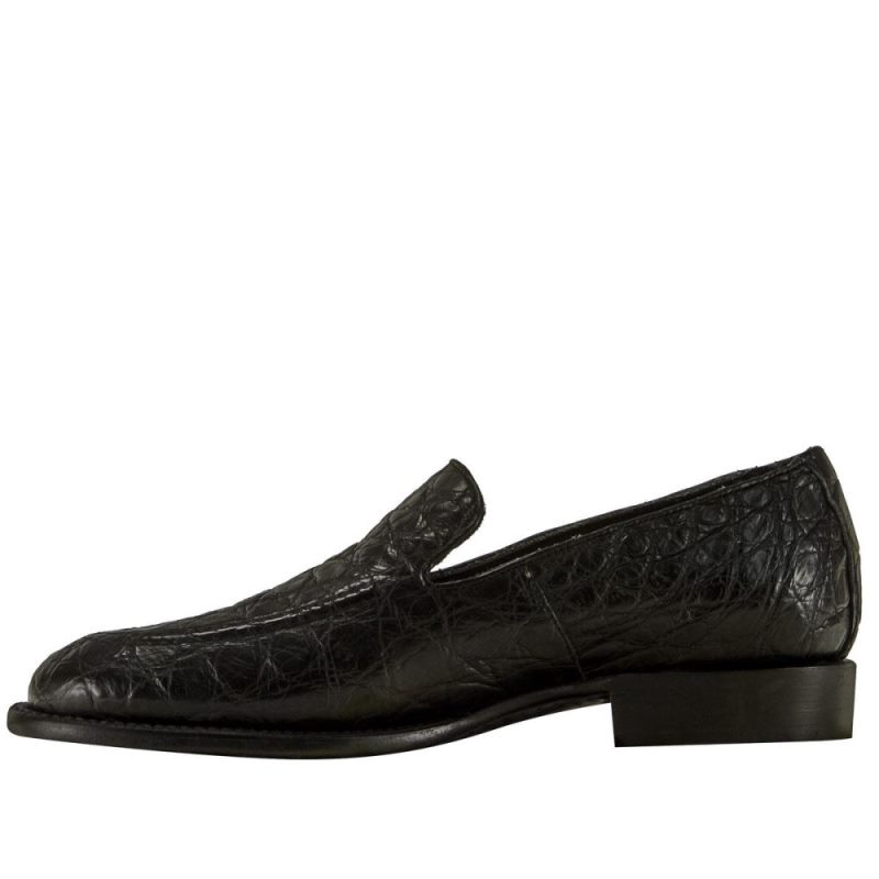 Lucchese | Men's Regis - Black + Giant Gator