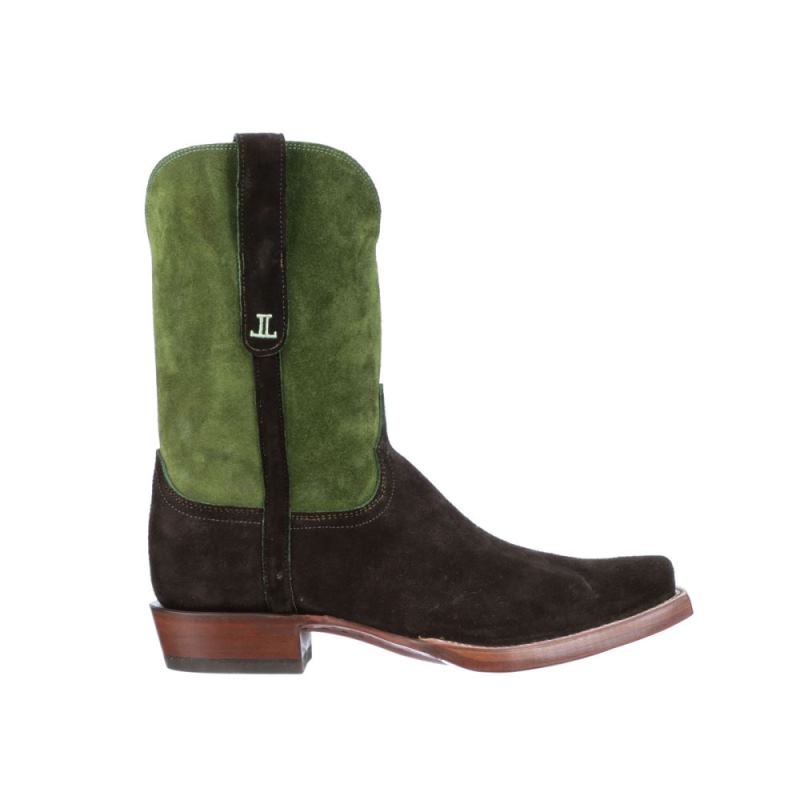 Lucchese | Men's Stead - Olive + Leaf - Click Image to Close