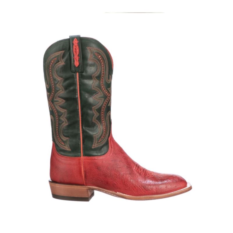 Lucchese | Men's Cecil Exotic - Pimiento - Click Image to Close