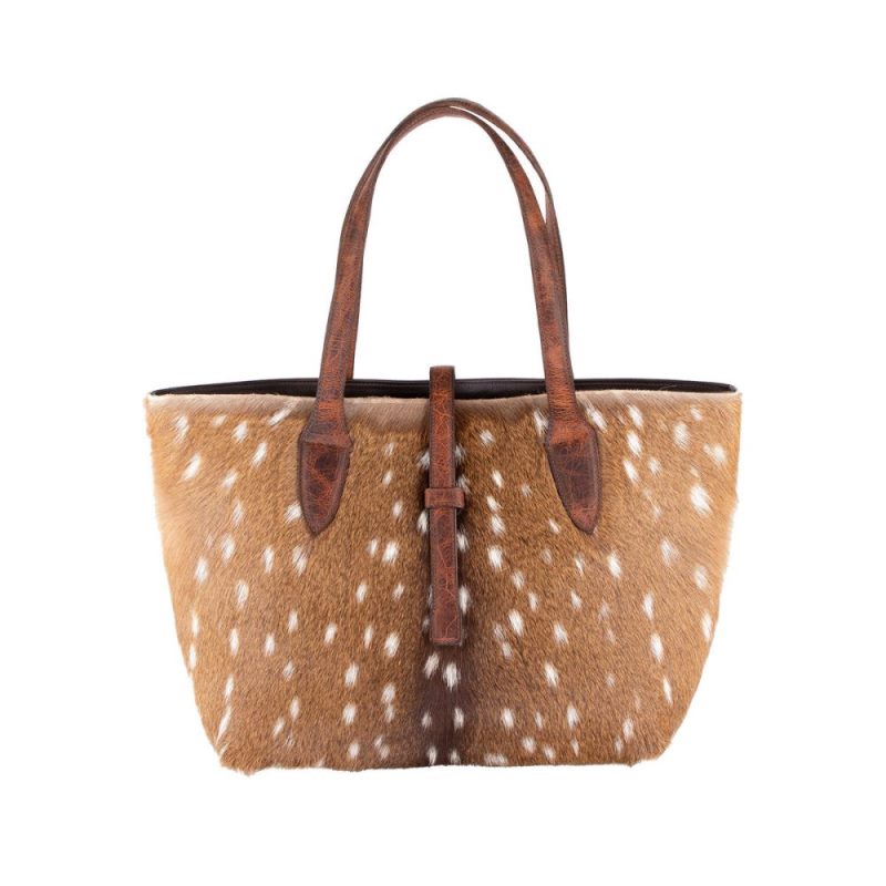 Lucchese | Women's Large Axis Tote Bag - Axis Brown - Click Image to Close