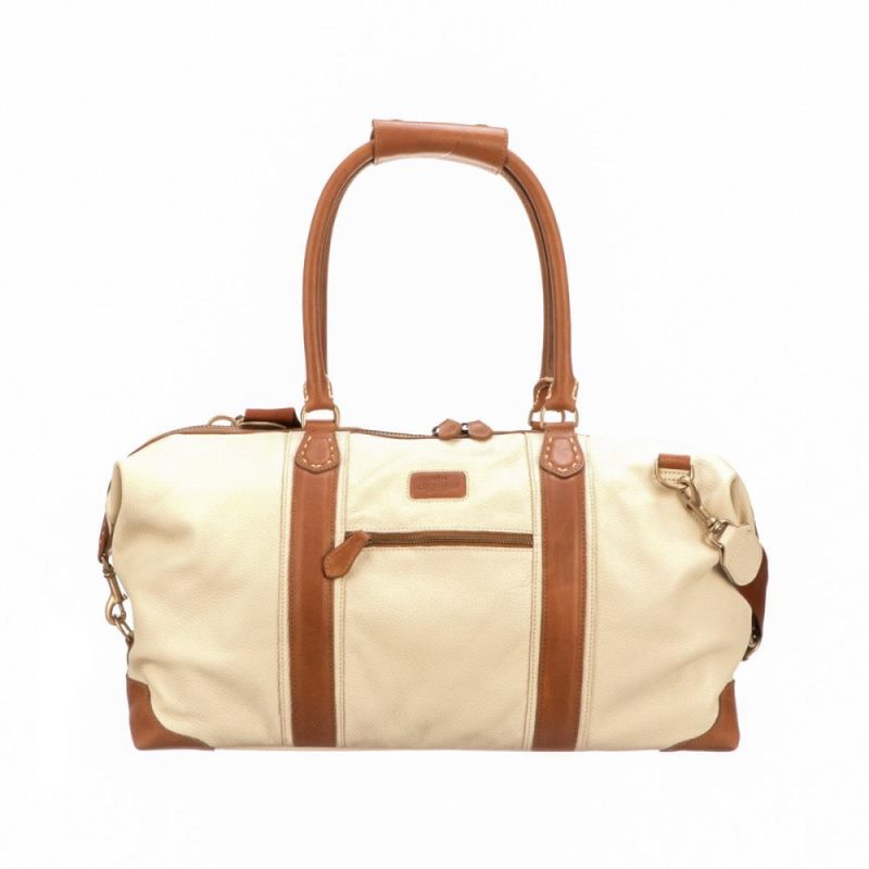 Lucchese | Men's Frances Overnight Duffel - Bone - Click Image to Close