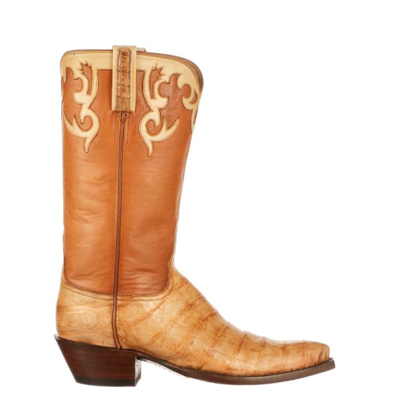 Lucchese | Women's Hollywood Rose - Tan + Honey - Click Image to Close