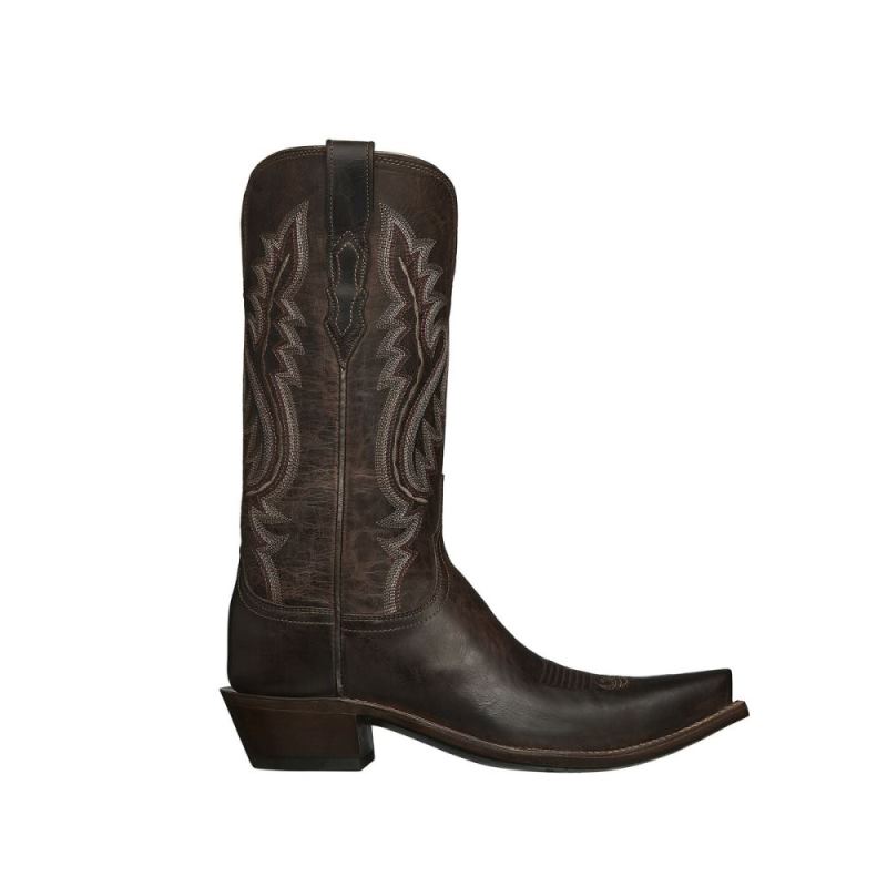 Lucchese | Women's Cassidy - Chocolate + Beige - Click Image to Close