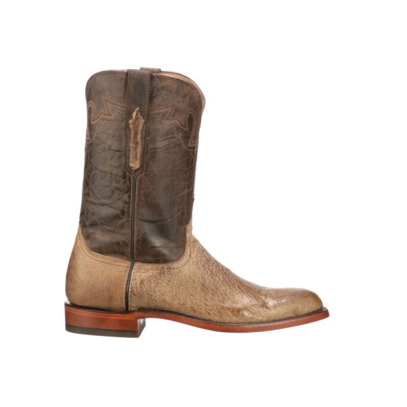 Lucchese | Men's Sunset Exotic - Olive - Click Image to Close