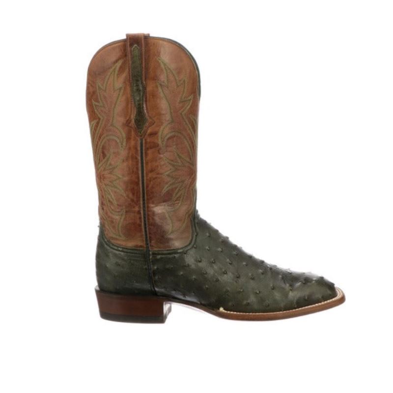 Lucchese | Men's Diego - Forest Green + Peanut Brittle - Click Image to Close