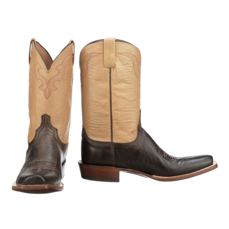 Lucchese | Men's Martin - Chocolate - Click Image to Close