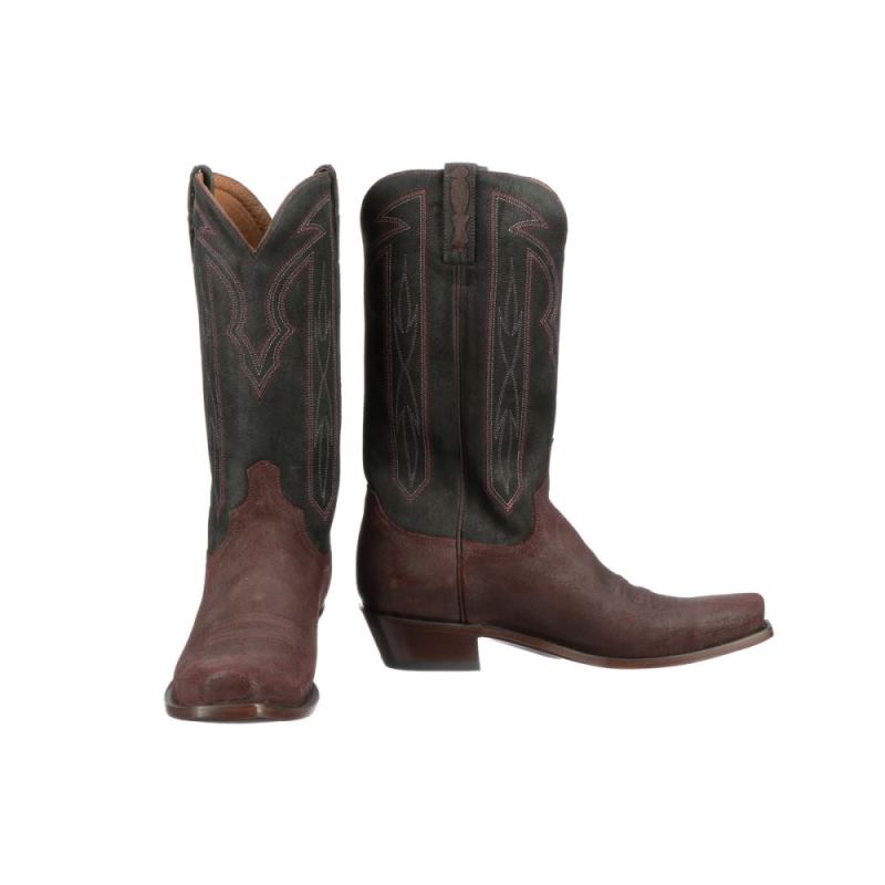 Lucchese | Men's Brazos - Wine - Click Image to Close