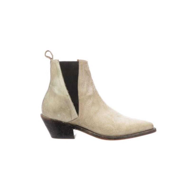 Lucchese | Women's Ella - Bone + Black - Click Image to Close