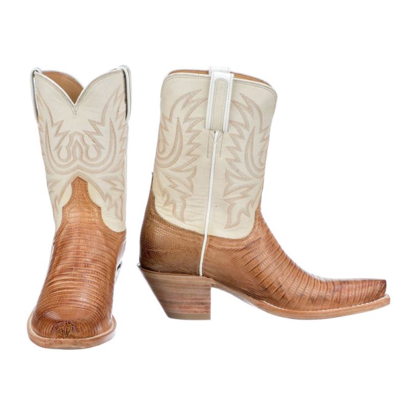 Lucchese | Women's Dale Exotic - Tan - Click Image to Close