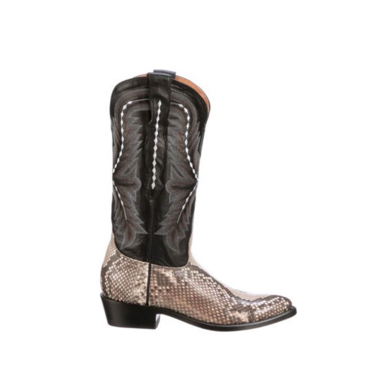 Lucchese | Women's Stella - Black/White + Black - Click Image to Close