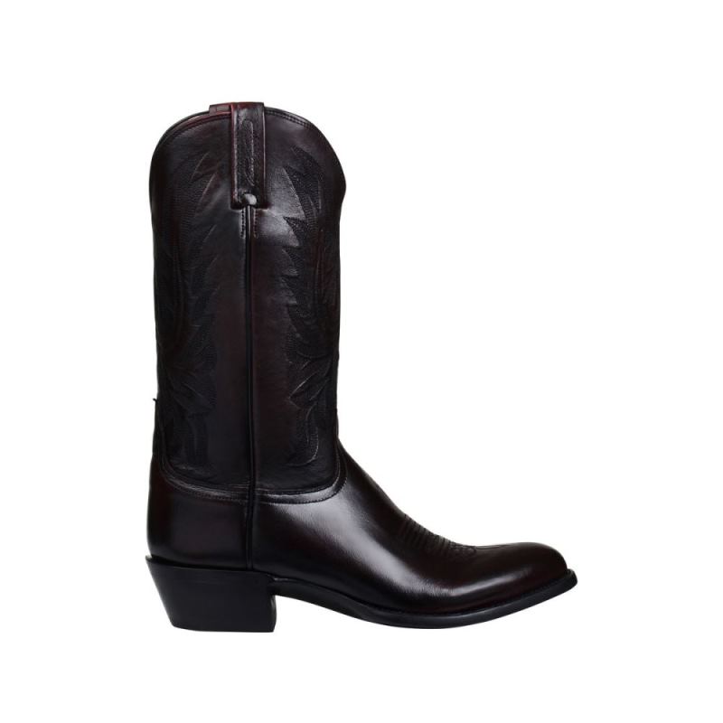 Lucchese | Men's Carson - Black Cherry - Click Image to Close