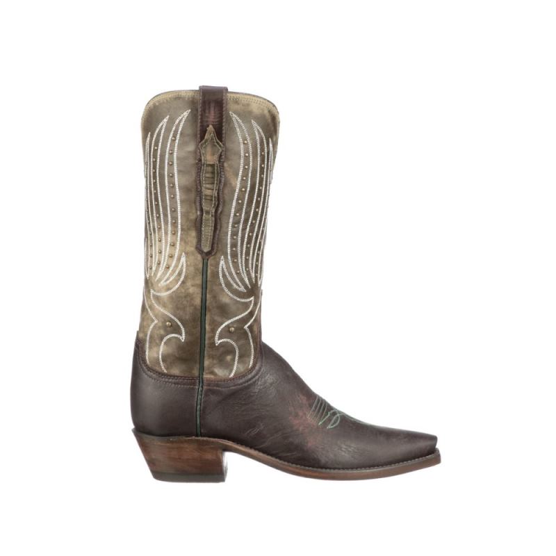 Lucchese | Women's Camilla Stud - Olive - Click Image to Close