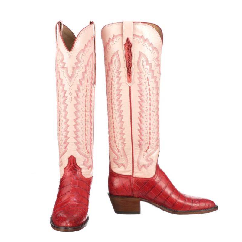 Lucchese | Women's Priscilla Exotic - Red