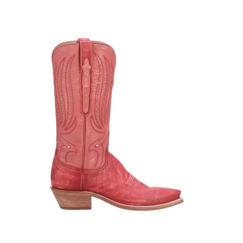 Lucchese | Women's Camilla Stud - Red - Click Image to Close